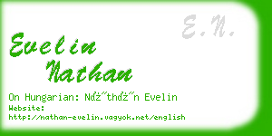 evelin nathan business card